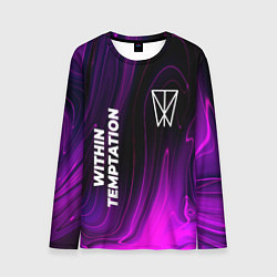 Лонгслив мужской Within Temptation violet plasma, цвет: 3D-принт