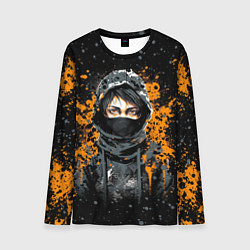 Лонгслив мужской Девушка в капюшоне - anime style, цвет: 3D-принт