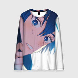 Лонгслив мужской Синяя тюрьма: Блю Лок, цвет: 3D-принт