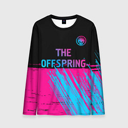Лонгслив мужской The Offspring - neon gradient: символ сверху, цвет: 3D-принт