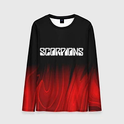 Лонгслив мужской Scorpions red plasma, цвет: 3D-принт