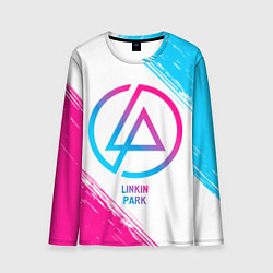 Лонгслив мужской Linkin Park neon gradient style, цвет: 3D-принт