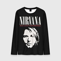 Мужской лонгслив Nirvana - Kurt Cobain