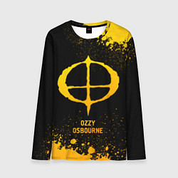 Лонгслив мужской Ozzy Osbourne - gold gradient, цвет: 3D-принт
