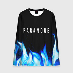 Мужской лонгслив Paramore blue fire