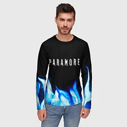 Лонгслив мужской Paramore blue fire, цвет: 3D-принт — фото 2