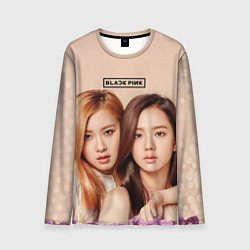 Лонгслив мужской Blackpink Jisoo and Rose, цвет: 3D-принт