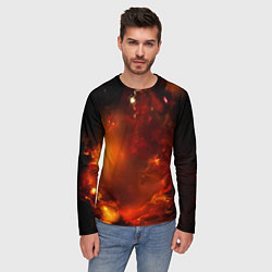 Лонгслив мужской Небо в огне, цвет: 3D-принт — фото 2