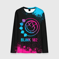 Лонгслив мужской Blink 182 - neon gradient, цвет: 3D-принт
