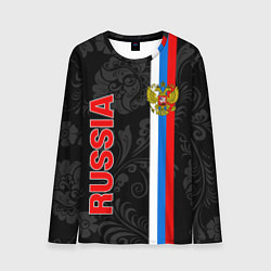 Мужской лонгслив Russia black style