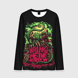 Мужской лонгслив Bring me the horizon dinosaurs