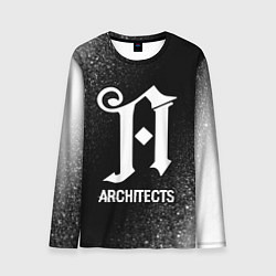 Лонгслив мужской Architects glitch на темном фоне, цвет: 3D-принт
