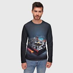 Лонгслив мужской Диджейский пульт, цвет: 3D-принт — фото 2