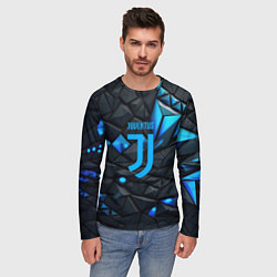 Лонгслив мужской Blue logo Juventus, цвет: 3D-принт — фото 2