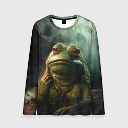Лонгслив мужской Большая жаба Пепе, цвет: 3D-принт