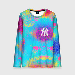 Лонгслив мужской New York Yankees - baseball team - logo, цвет: 3D-принт