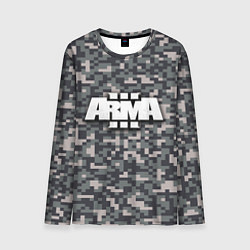 Лонгслив мужской Арма 3 - хаки, цвет: 3D-принт
