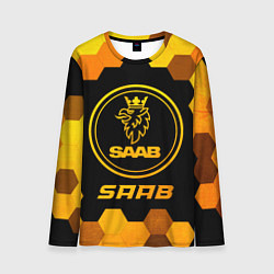 Лонгслив мужской Saab - gold gradient, цвет: 3D-принт
