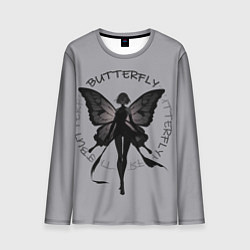 Лонгслив мужской Dark butterfly, цвет: 3D-принт