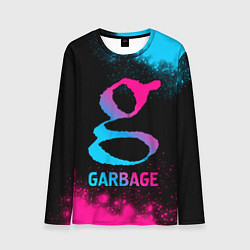 Лонгслив мужской Garbage - neon gradient, цвет: 3D-принт