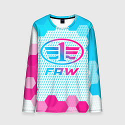 Мужской лонгслив FAW neon gradient style