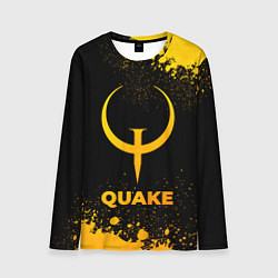 Лонгслив мужской Quake - gold gradient, цвет: 3D-принт