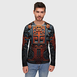 Лонгслив мужской Арт в этническом стиле, цвет: 3D-принт — фото 2