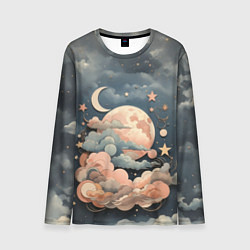 Лонгслив мужской Волшебное ночное небо, цвет: 3D-принт