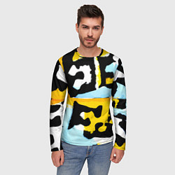 Лонгслив мужской Абстрактная композиция, цвет: 3D-принт — фото 2