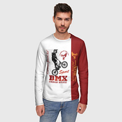 Лонгслив мужской BMX urban style, цвет: 3D-принт — фото 2
