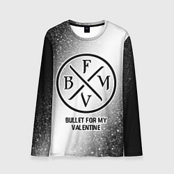 Лонгслив мужской Bullet For My Valentine glitch на светлом фоне, цвет: 3D-принт