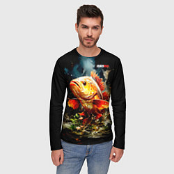 Лонгслив мужской Carp fisherman, цвет: 3D-принт — фото 2