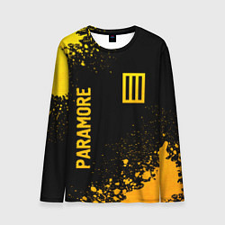 Лонгслив мужской Paramore - gold gradient вертикально, цвет: 3D-принт