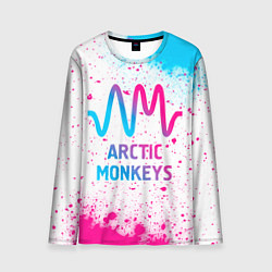 Лонгслив мужской Arctic Monkeys neon gradient style, цвет: 3D-принт