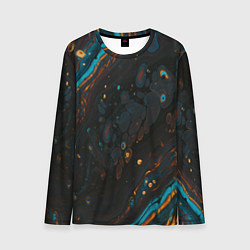 Мужской лонгслив Разводы на нефтяной луже