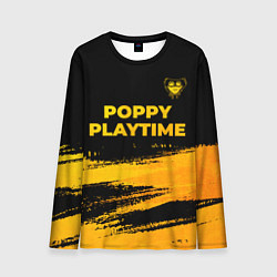 Лонгслив мужской Poppy Playtime - gold gradient посередине, цвет: 3D-принт