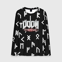 Лонгслив мужской Doom Eternal mars symbol demon, цвет: 3D-принт