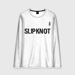 Лонгслив мужской Slipknot glitch на светлом фоне посередине, цвет: 3D-принт