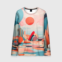 Мужской лонгслив Геометрия природы