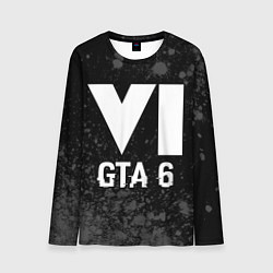 Лонгслив мужской GTA 6 glitch на темном фоне, цвет: 3D-принт