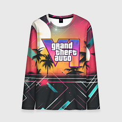 Мужской лонгслив GTA 6 night logo