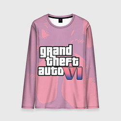 Лонгслив мужской GTA 6 pink, цвет: 3D-принт