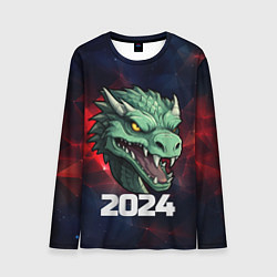 Лонгслив мужской Злой дракон 2024, цвет: 3D-принт