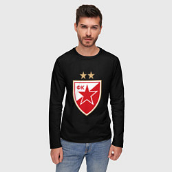 Лонгслив мужской Црвена Звезда logo fc, цвет: 3D-принт — фото 2