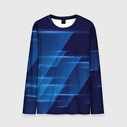 Лонгслив мужской Blue background, цвет: 3D-принт