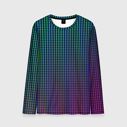 Лонгслив мужской Неоновые светящиеся полосы, цвет: 3D-принт