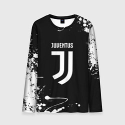 Лонгслив мужской Juventus краски белые, цвет: 3D-принт