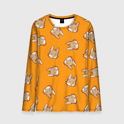 Лонгслив мужской Тибетская лиса-пофигистка, цвет: 3D-принт