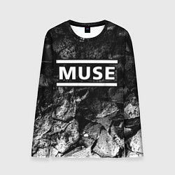 Лонгслив мужской Muse black graphite, цвет: 3D-принт