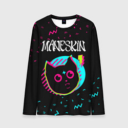 Лонгслив мужской Maneskin - rock star cat, цвет: 3D-принт